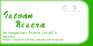 istvan misera business card